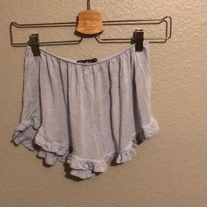 brandy melville baby blue soft shorts